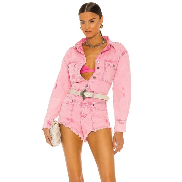 Retrofete Tessa Shorts in Vintage Pink. Size 23 - Picture 5 of 8